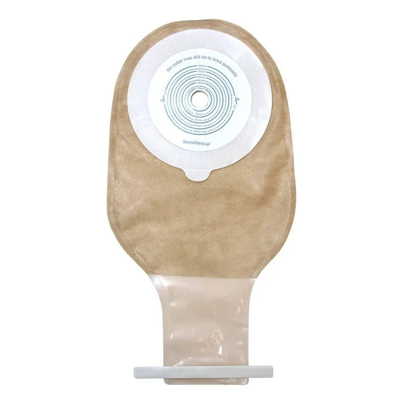 Bolsa Ilestomía O Colostomia, Autoadherible Neonatal 10 Pzas Marrón Claro