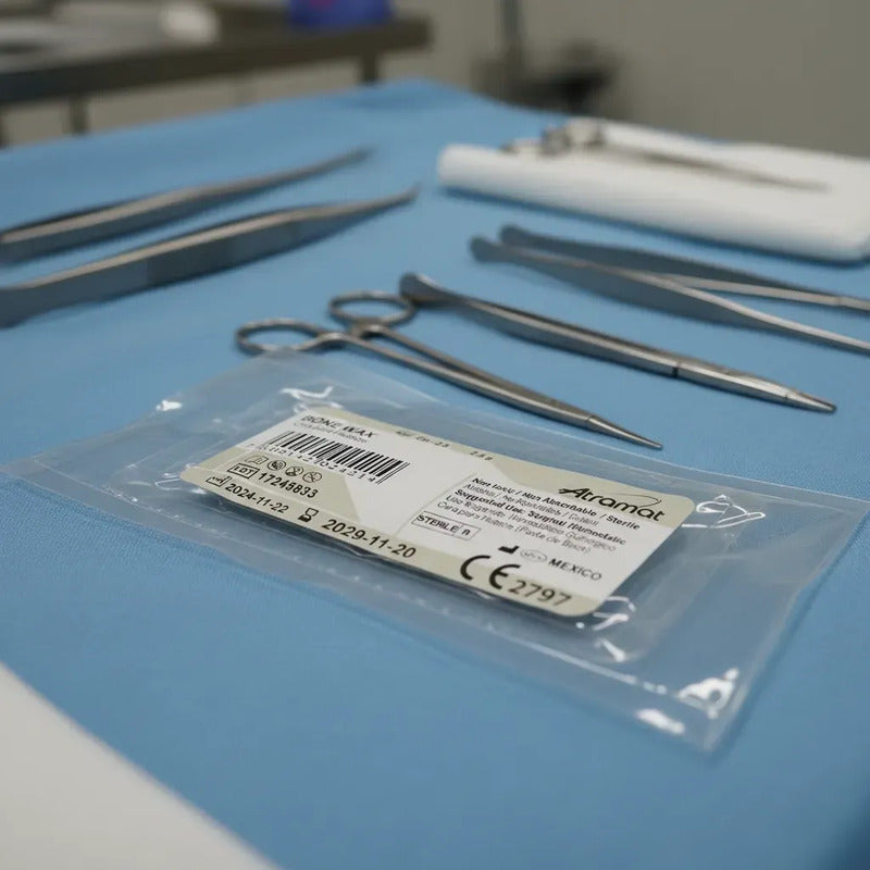 Caja C/12 Cera Para Huesos Atramat Ch-2.5 P/sutura Médica Caqui