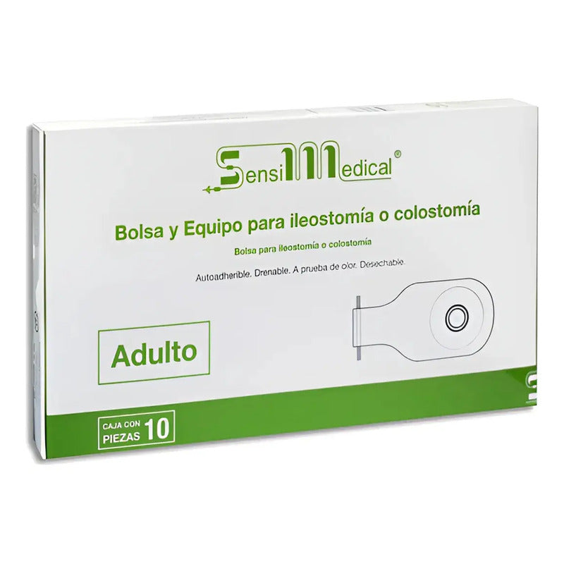 Sensimedical Bolsa De Colostomía O Ilestomia Adulto 4 Pzas Beige