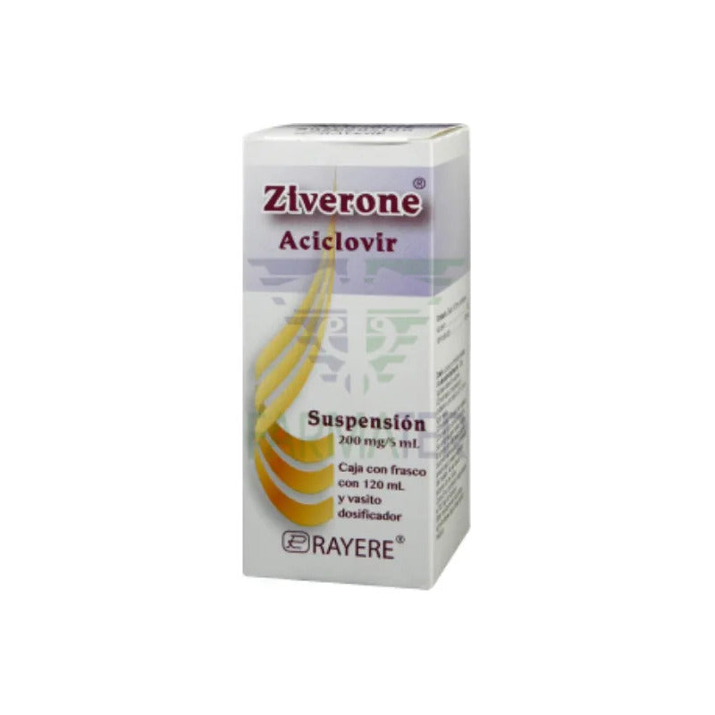 Ziveorne Aciclovir Suspensión 200mg/5ml Con Fco 120ml Dosifi