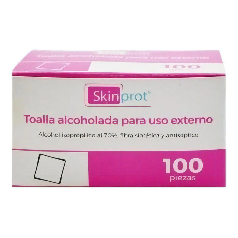 Skinprot Toallitas Desinfectantes Uso Externo 100 Pzas