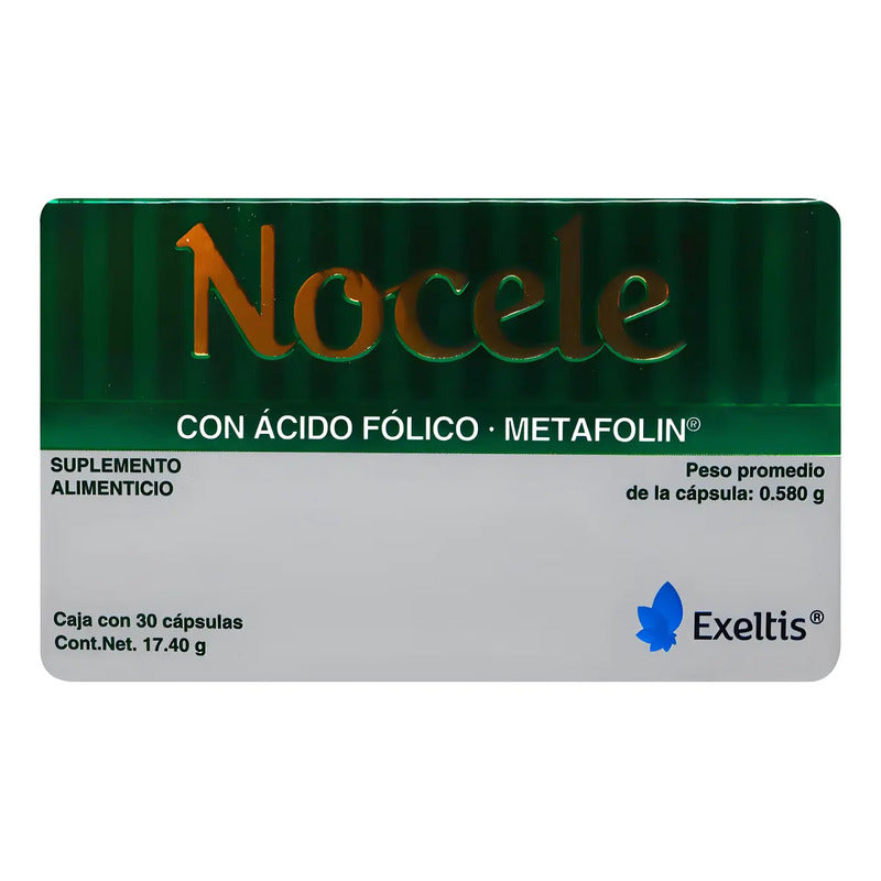 Nocele Suplementol Alimenticio Capsulas Con 30 .580g Sin Sabor