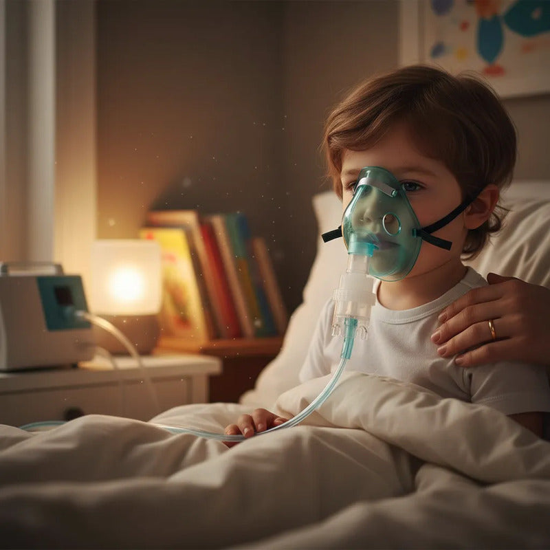 Mascarilla Nebulizador Pediátrica Niños Pvc