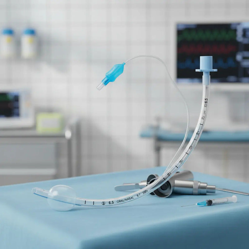 Tubo Endotraqueal Con Globo Con Alma De Acero Medidas Varias 9.5mm