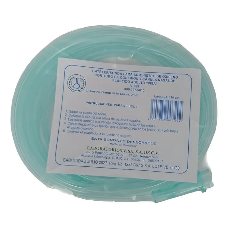 Catéter Para Suministro De Oxigeno Longitud 180 Cm