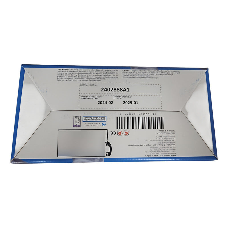Guante De Látex Para Cirugía Elite 7.5 Ambiderm C/50 Pares Natural 7.5