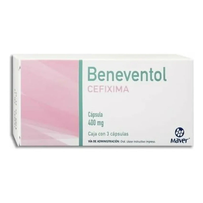 Beneventol Cefixima Cápsula 400 Mg, 3 Cápsulas