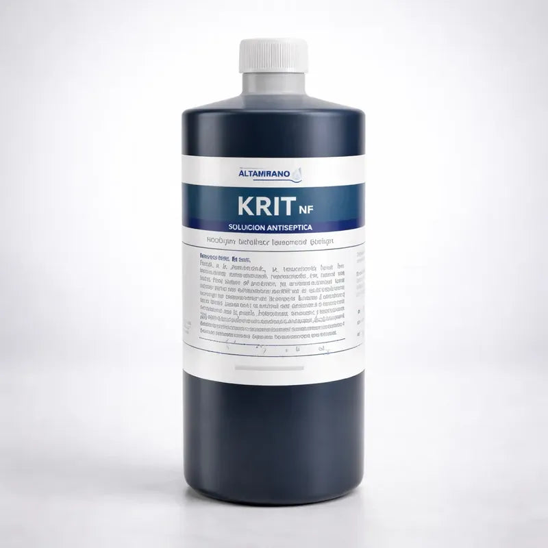 3 Frascos De Krit Cloruro De Benzalconio 12% Envase 500 Ml