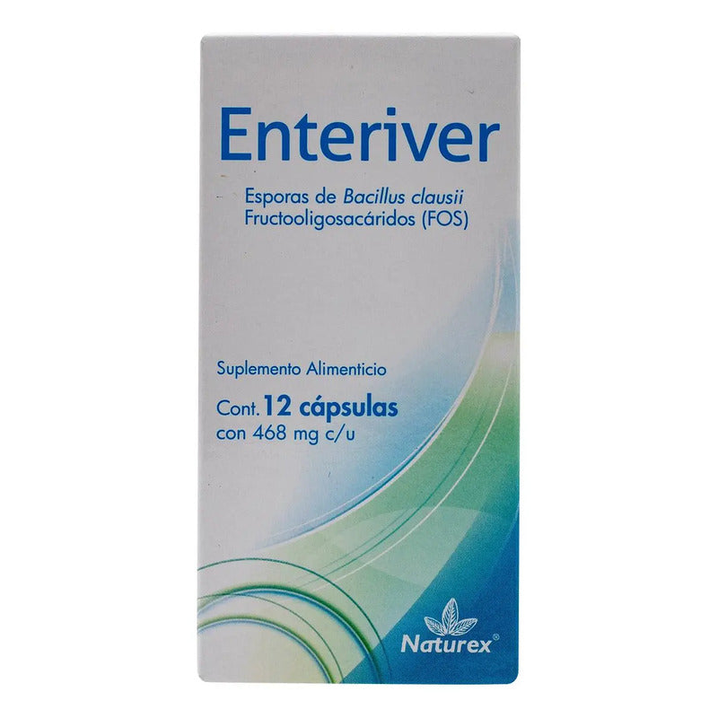 Enteriver C/12 Caps. 468mg Sabor Sin Sabor Sin Sabor