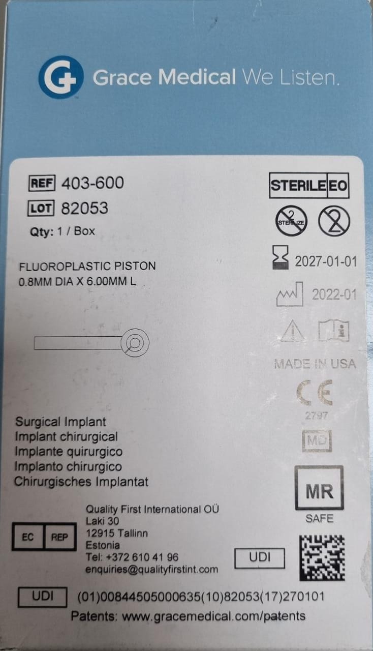 Protesis de estapedectomia ( protesis de oido )