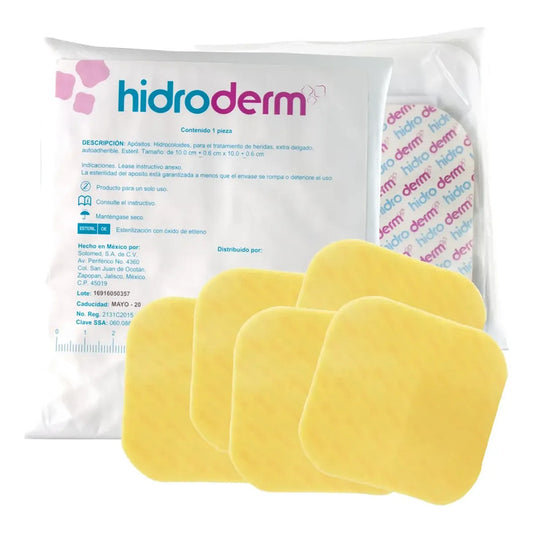 5 Pack De Apósito O Parche Hidrocoloide 15cm X 21 Cm Estéril Amarillo