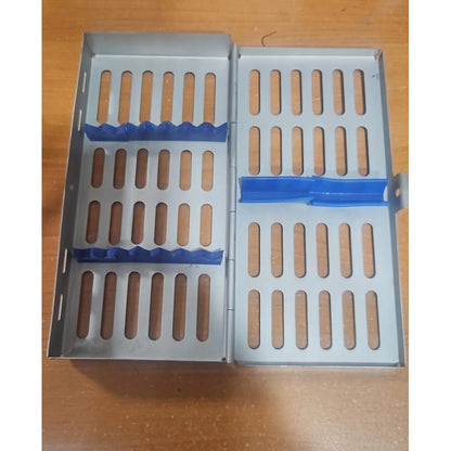 Caja Para Esterilizar Para 7 Pikas De Otorrino O Dental Plateado