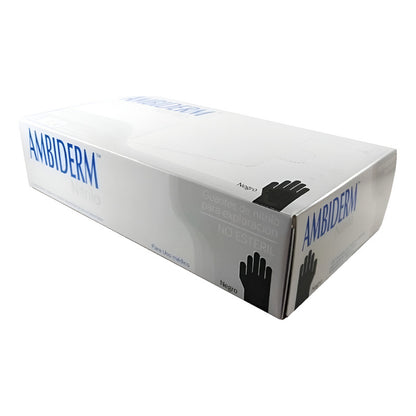 Guantes Ambiderm Nitrilo Color Negro Grande Negro G
