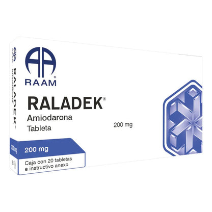 Raladek Amiodarona 200 Mg Caja Con 20 Tabletas Raam