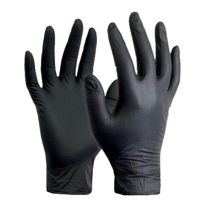 Guantes Ambiderm Nitrilo Color Negro Grande Negro G