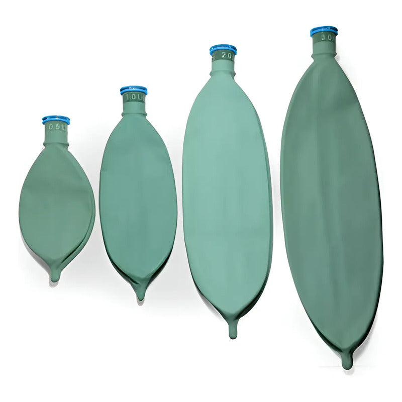 4 Bolsas Reservoria Anestesia Libre De Latex .5, 1, 2, Y 3lt