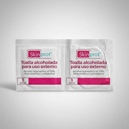 Toalla Alcoholada Para Uso Externo 100 Pzs Skinprot
