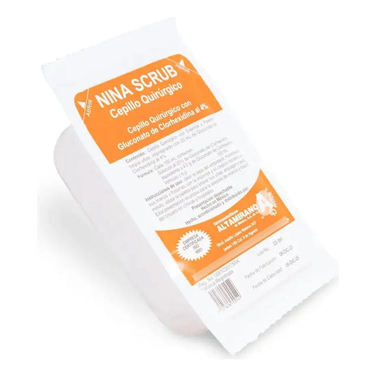 1 Cepillo Quirúrgico Estéril Con Solución Nina Scrub