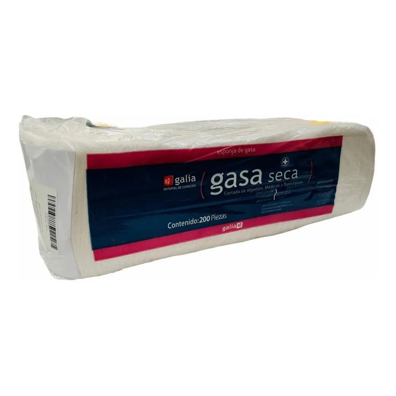 Gasa No Estéril Galia 10x10cm 12 Capas Tipo Vii Paquete 200u