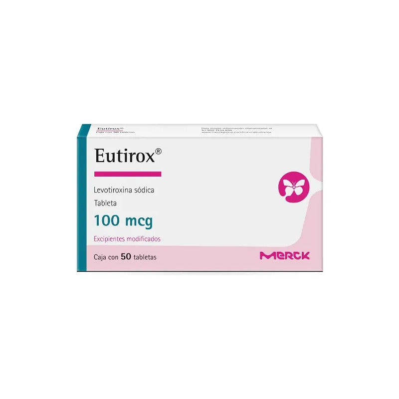 Eutirox 100 Mcg Caja Con 50 Tabletas