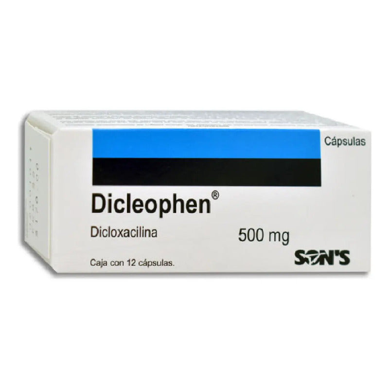 Dicloxacilina 500 Mg Dicleophen Caja Con 12 Cápsulas