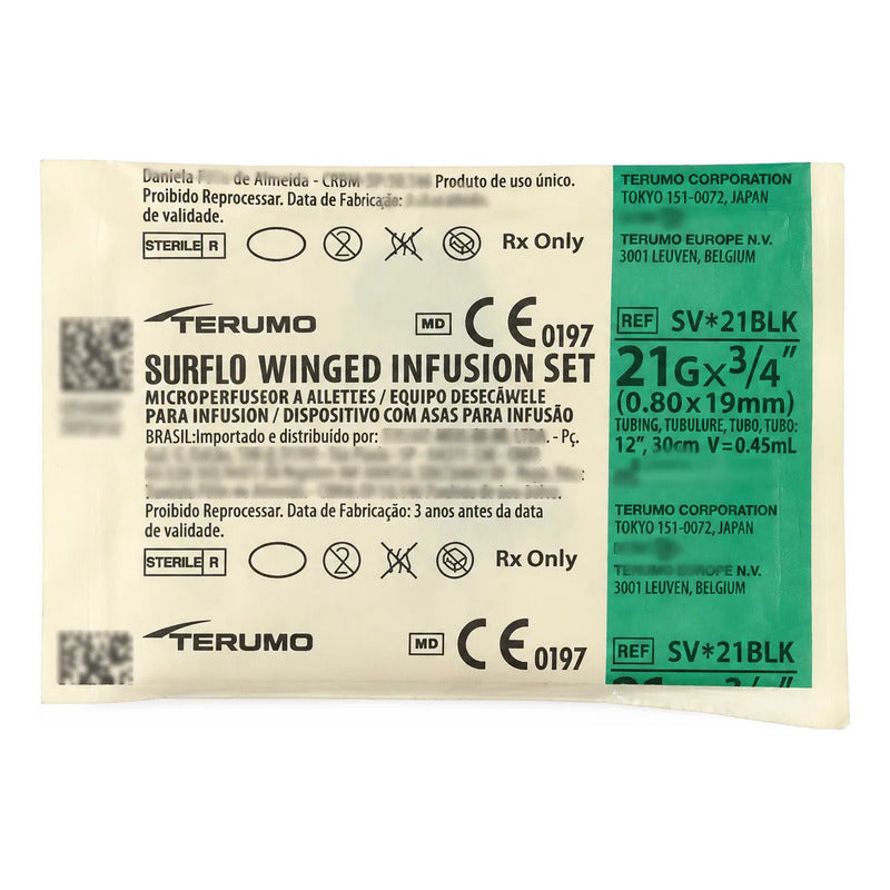 Lote De 5 Sets Para Infusion Mariposa 21gx3/4