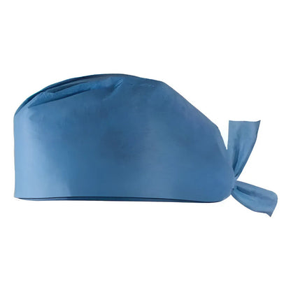 Gorro Redondo Desechable Para Cirujano C/100 Piezas Azul Sms Lisa Unitalla
