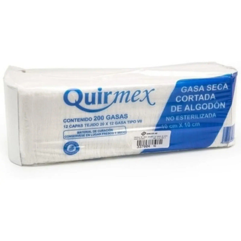 Gasas No Estériles 10*10cm Esponja C/200 Uso Clinico, Medico
