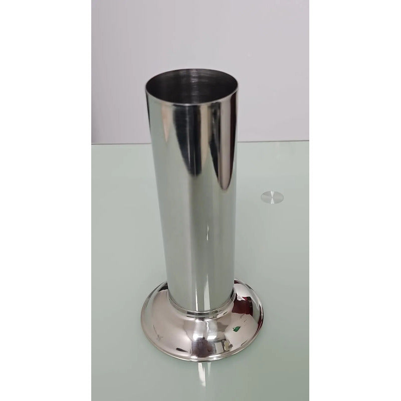 Recipiente Tipo Tarro Metalico Para Instrumental Medico 18cm