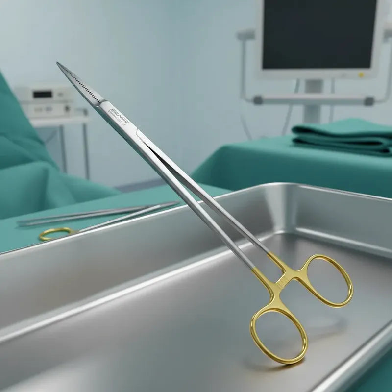 Porta Aguja Olsen Hegar Para Sugecion Y Corte De Agujas 19cm