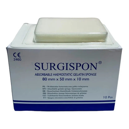 Esponja Hemostática Surgispon De Gelatina Absorbible C/10 Pz Surgispon-g