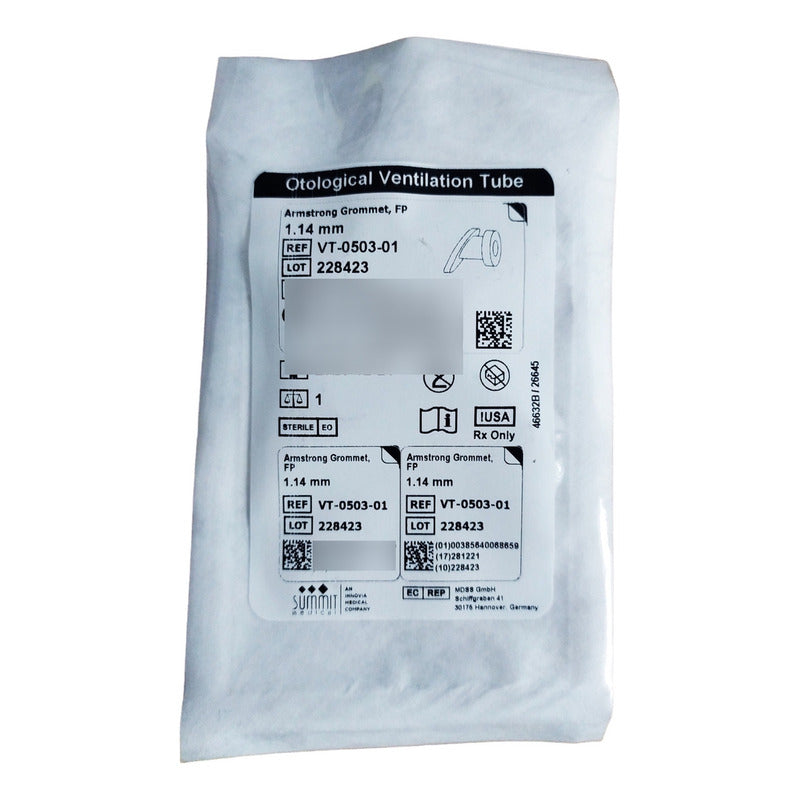 Tubo De Ventilacion Armstrong Grommet 1.14 Mm Summit Medical