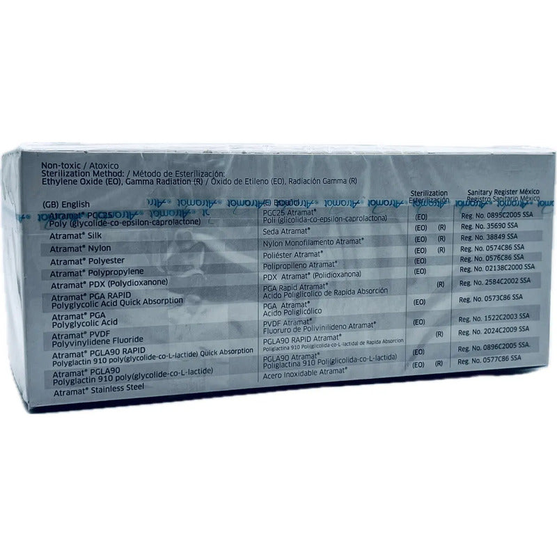 Sutura Pdx Polidioxanona (pds) 1. Ref: Sg3678. C/12 Pz Atram