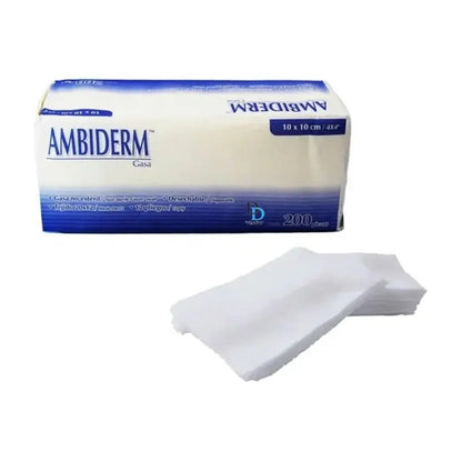 Gasas Paquete Con 200 Piezas 7.5 X 5cm Facial Ambiderm