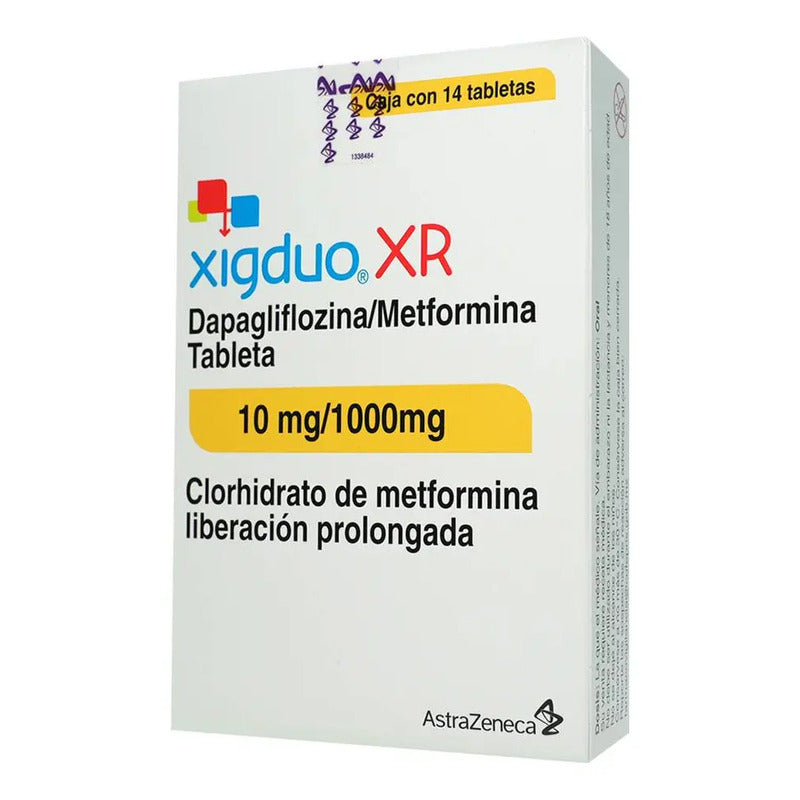 Xigduo Xr Tabletas 10 Mg/1000 Mg, 14 Tabletas