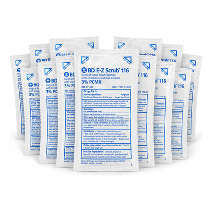 10 Cepillos Quirúrgicos Bd Ez Scrub 116 Con Solución 3% Pcmx Naranja