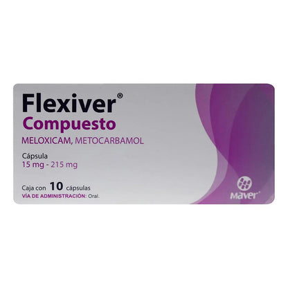 Flexiver Compuesto C/10 Caps. 15/215 Mg.