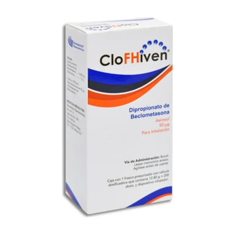 Clofhiven Clofhiven Aerosol 50 Mcg, 1 Inhalador 200 Dosis - Farmacéutica Hispanoamericana, S.a. De C.v.