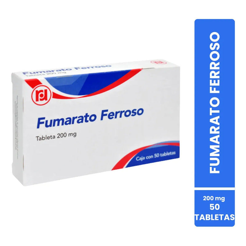 Fumarato Ferroso 200 Mg Caja Con 50 Tabletas Randall