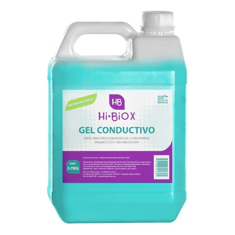 Gel Conductivo Ultrasonido Diagnostico Y Rehabilitación 3.7l Hi-biox Corporal Gel Conductor Gel Neutra