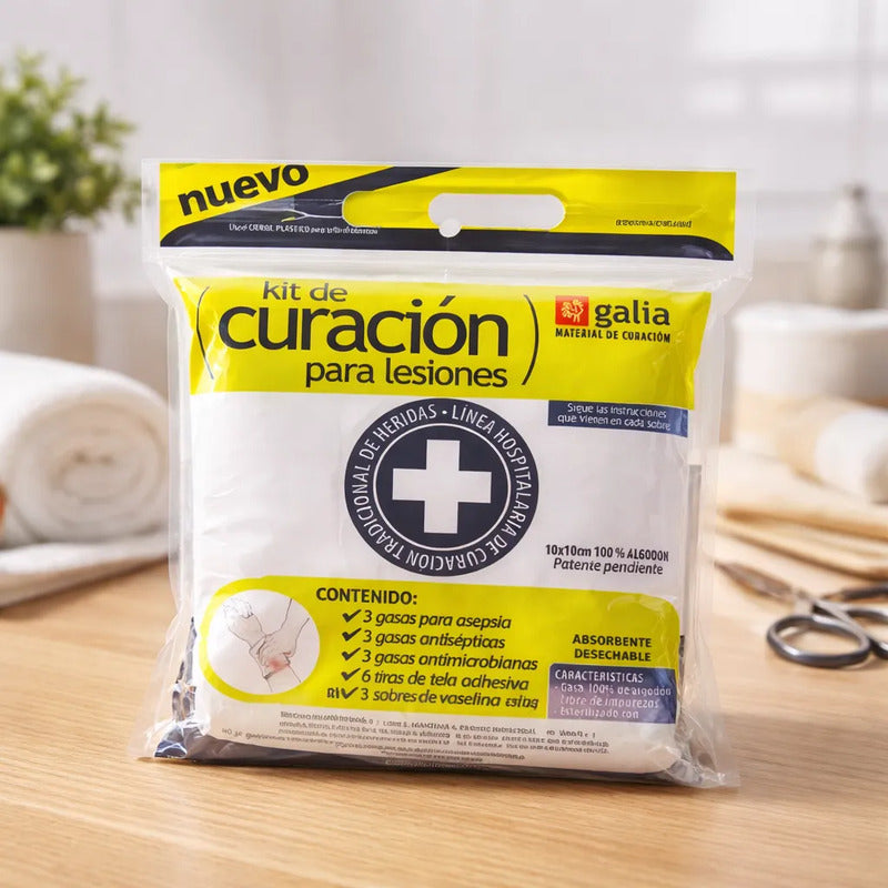 18 Bolsas De Kit De Curación Galia Para Lesiones P/botiquin Blanco