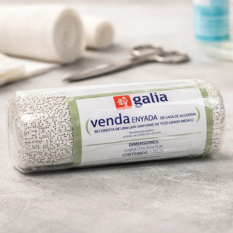 Venda De Yeso 15cmx2.75m Galia Color Blanco Blanco