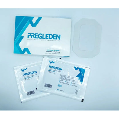 Pack De 10 Apósitos Tipo Tegaderm 10x12cm Transparente Blanco