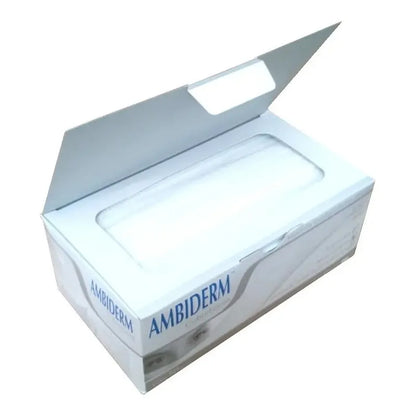 Cubre Bocas 3 Pliegos Ambiderm Blanco Caja C/50 Liso