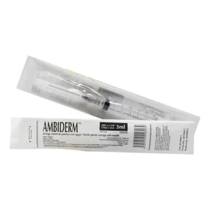 Jeringa Desechable Estéril 3ml Ambiderm Caja C/100 Capacidad En Volumen 3 Ml