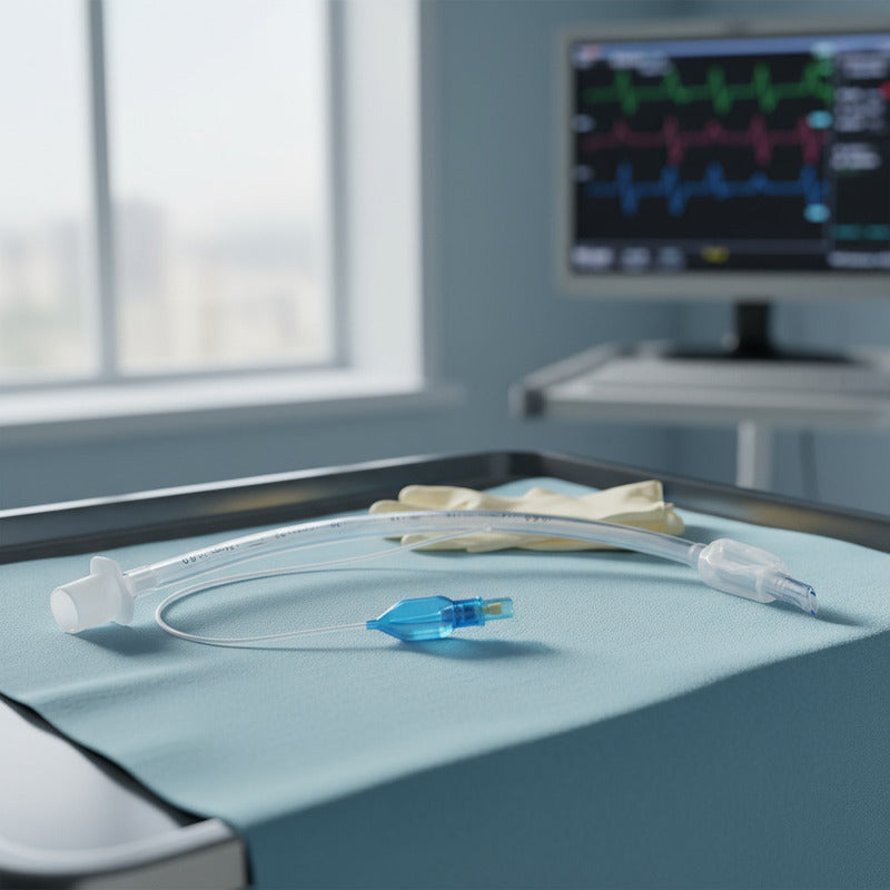 Tubo Endotraqueal Con Globo Con Alma De Acero Medidas Varias 4.0mm