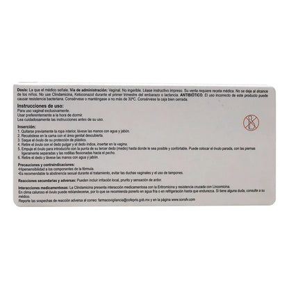Femitab C/7 Óvulos 100/400 Mg.