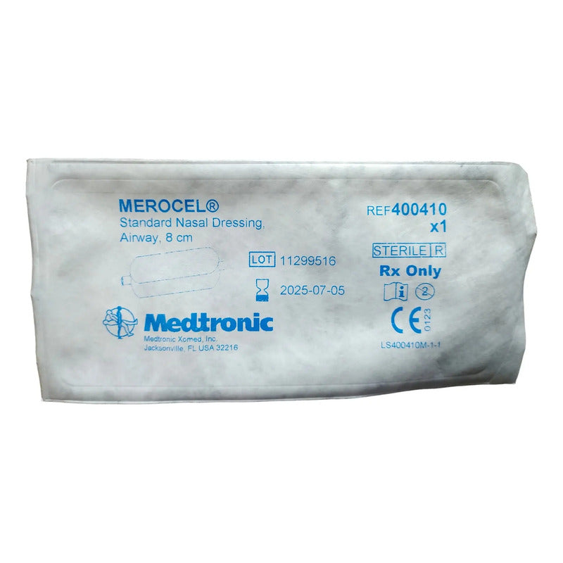 Tapon Nasal Merocel 8cm C/ Tubo Para Via Aerea