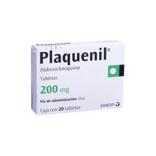 Plaquenil Tabletas 200 Mg, 20 Tabletas