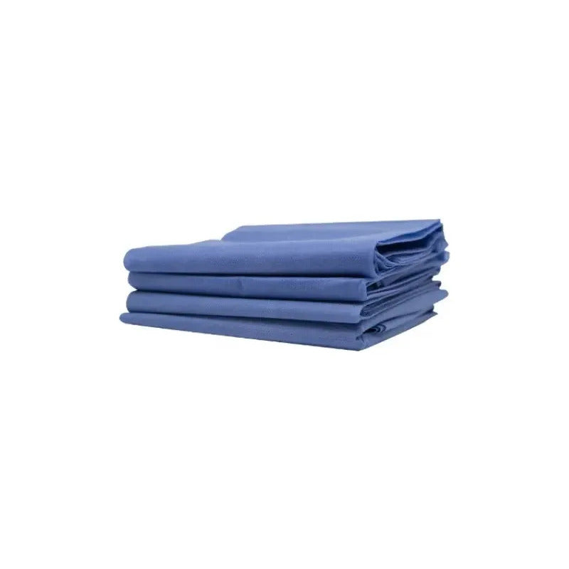 Sábana Plana Sms Ambiderm 115cm X 180cm Bolsa Con 10 Piezas Azul 115x180